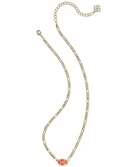 Kendra Scott Gold-Tone Elisa Figaro Chain Short Pendant Necklace, 16" + 3" extender