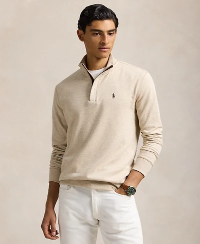 Polo Ralph Lauren Men's Luxury Jersey Quarter-Zip Pullover Sweater