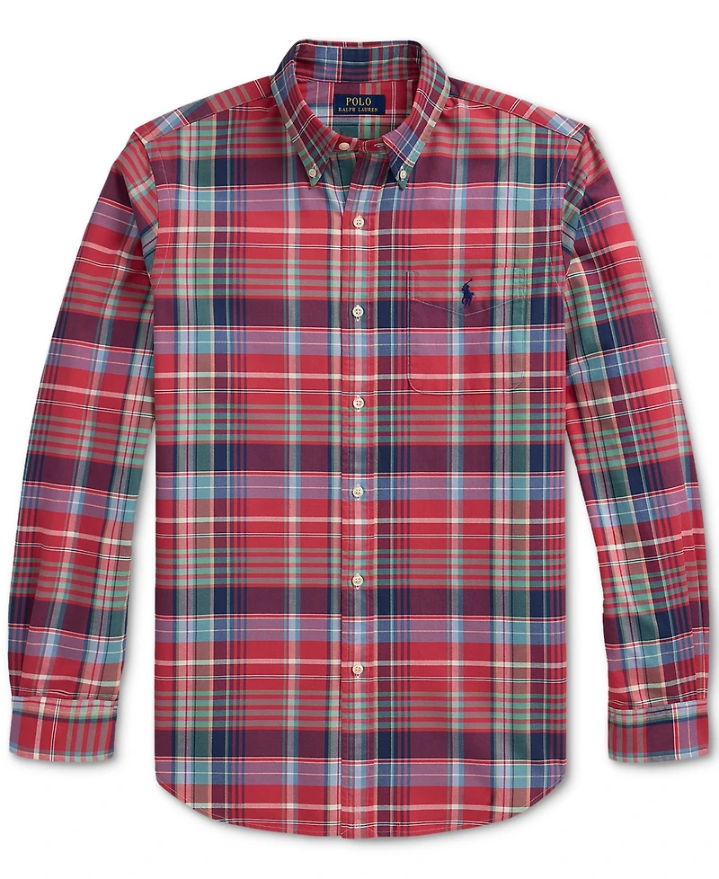 Polo Ralph Lauren Men's Classic-Fit Plaid Oxford Shirt