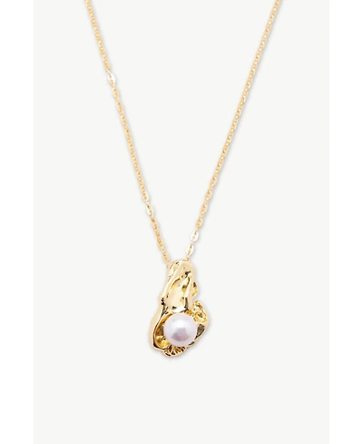 Nyla Molten Freshwater Pearl Pendant Necklace