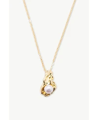 Nyla Molten Freshwater Pearl Pendant Necklace