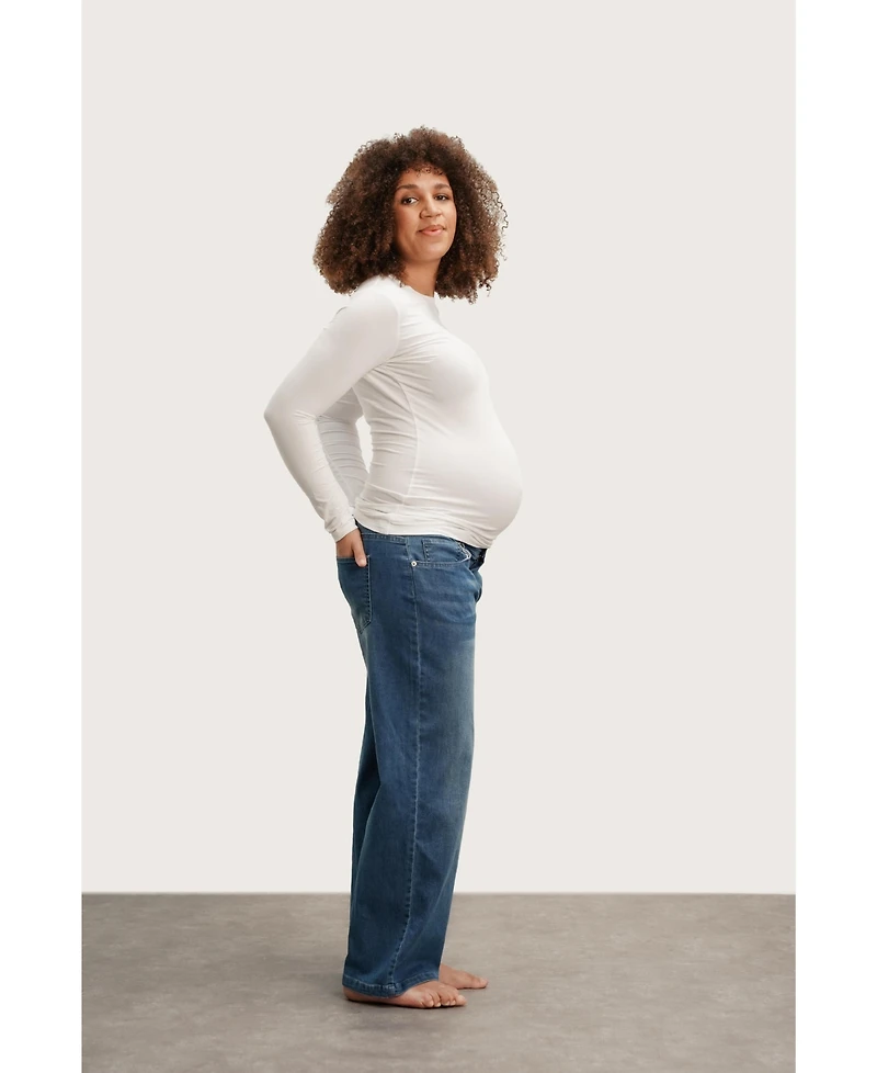 Nom Maternity Slouch Under the Belly Denim