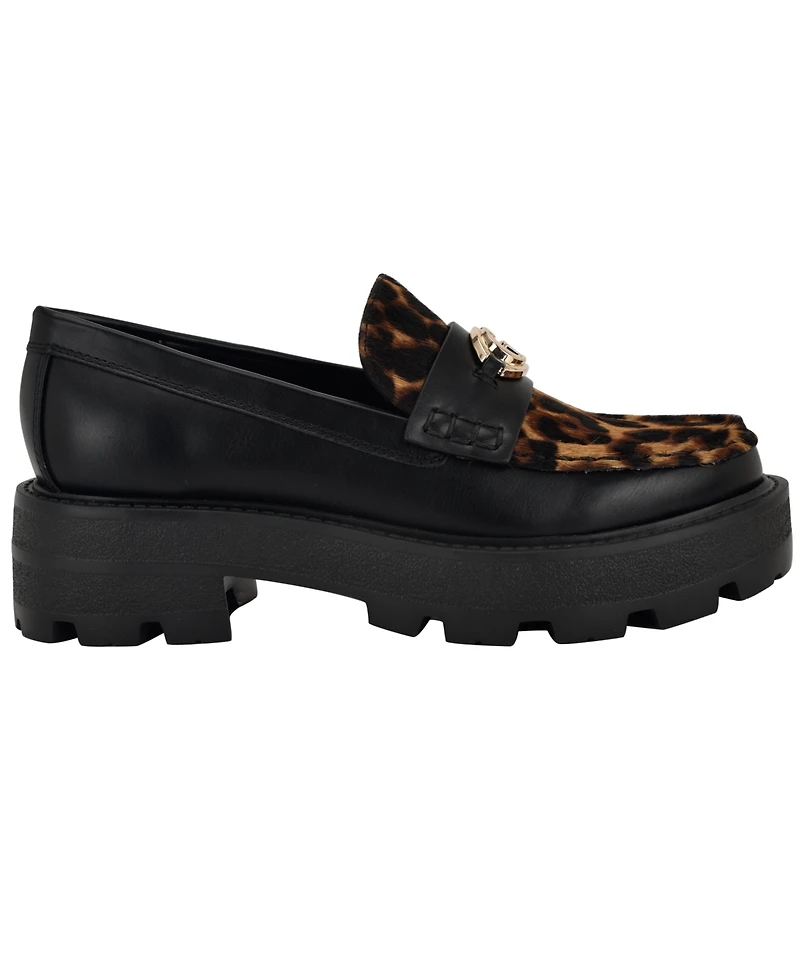 Guess Women's Yanika G Hardware Lug Sole Loafers