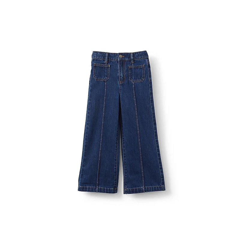 Cotton On Little Girls Pia Pintuck Bootleg Jean
