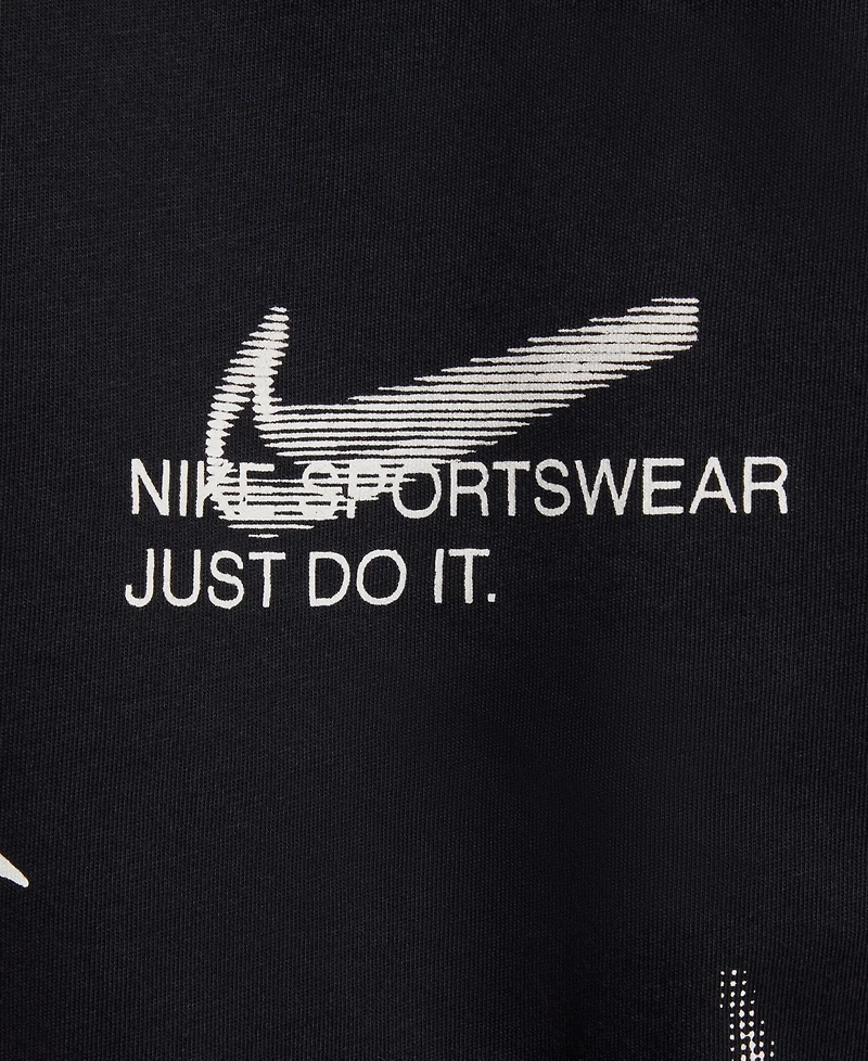 Nike Big Kids Sportswear Printed Cotton T-Shirt