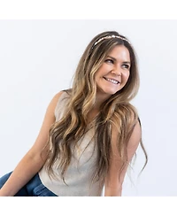 Wavy Oyster Pearl Headband - Pink