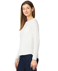 Melissa Paige Women's Petite Boat Neck Long-Sleeve Sweater