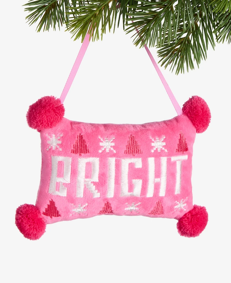 Holiday Lane Merry Magic Bright Pillow Ornament, Macy's Exclusive