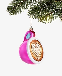 Holiday Lane Foodie Pink Coffee Cup Ornament, Macy's Exclusive