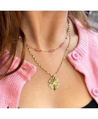 The Lovery Fluted Gold Lucky Clover Charm 14K Gold