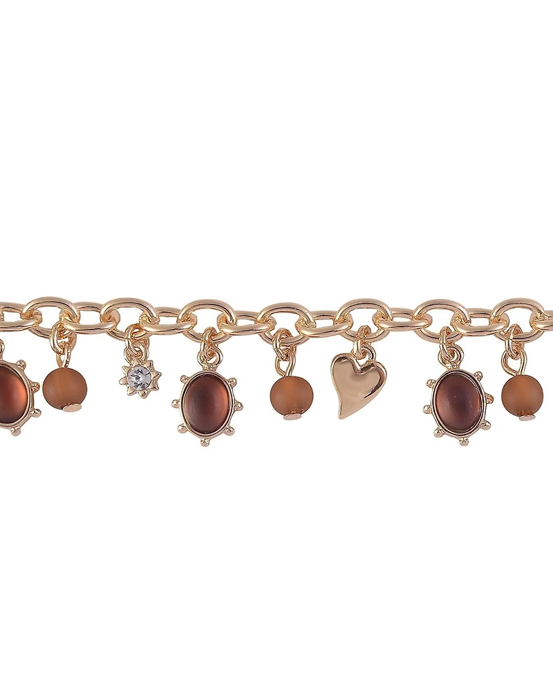 Laundry by Shelli Segal Gold Tone Charm Bracelet