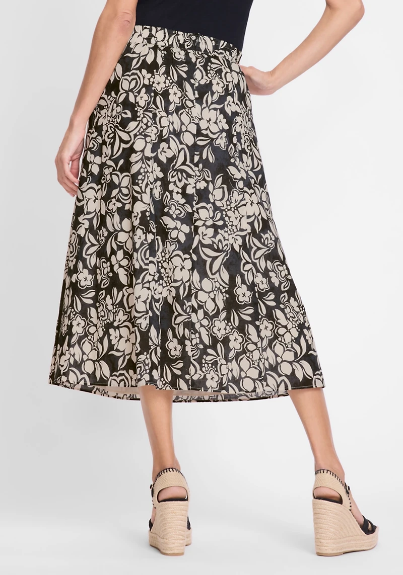Olsen Women's Floral Midi Skirt