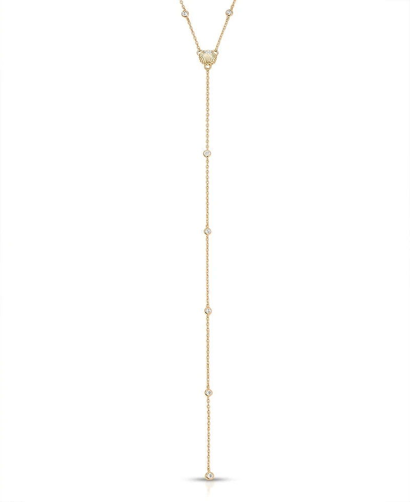 Ettika Santorini Shell Lariat Necklace