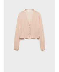 Mango Women's Openwork Detail Pajama Cardigan