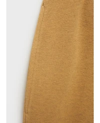 Mango Women's Heather Fleece Cotton Pajama Pants