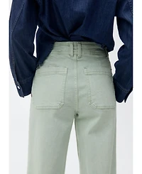 Mango Women's Catherin Culotte High-Rise Jeans