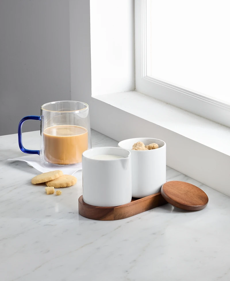 The Cellar Whiteware 4 Pc. Cream and Sugar Set, Exclusively at Macy's