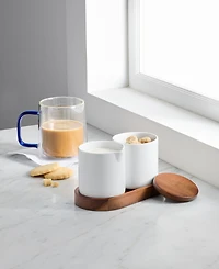 The Cellar Whiteware 4 Pc. Cream and Sugar Set, Exclusively at Macy's