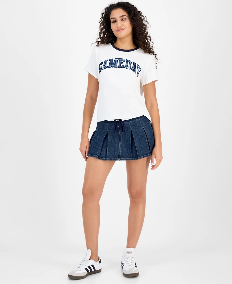 Madden Girl Juniors' Sporty Crewneck T-Shirt