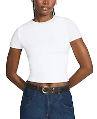 Steve Madden Rounded-Buckle Faux-Leather Belts, Set of 2