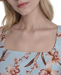 Eliza J Women's Cotton Sleeveless Midi Dress