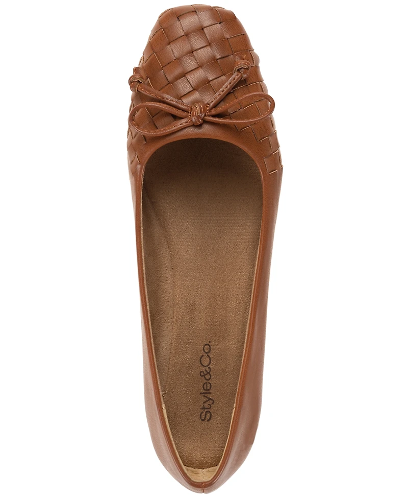 Style & Co Women's Baileyy Woven Snip Toe Ballet Flats, Exclusively at Macy's