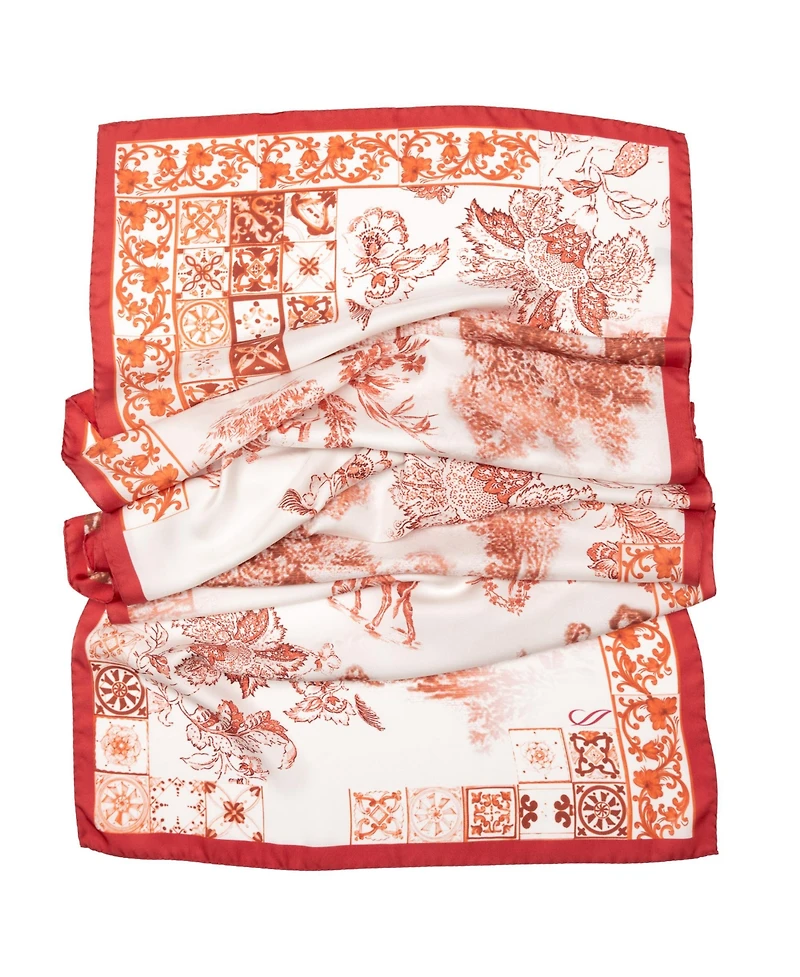 Toile - Long Silk Scarf for Women