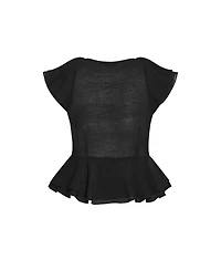 City Chic Plus Sweet Ruffle Top