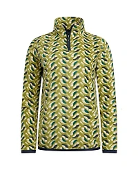 Weird Fish Women's Reena 1/4 Zip Printed Microfleece