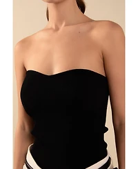endless rose Women's Knit Strapless Top
