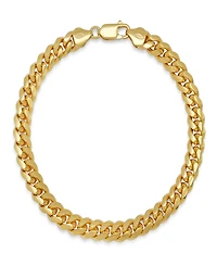 Steeltime Unisex Sterling Silver Cuban Link Chain Bracelet