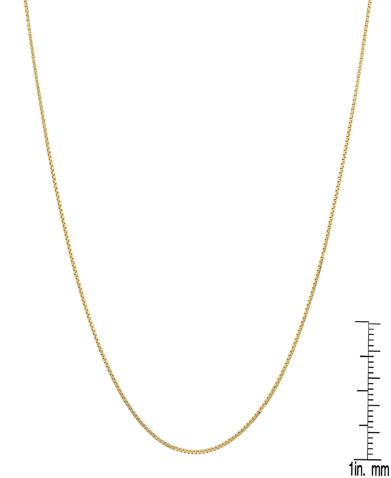 Steeltime Women's 14K Gold Plated Box Chain Necklace