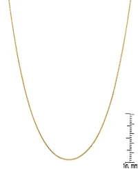 Steeltime Women's 14K Gold Plated Box Chain Necklace