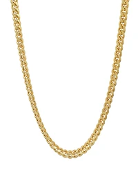 Steeltime Unisex 14K Gold Plated Cuban Link Chain Necklace