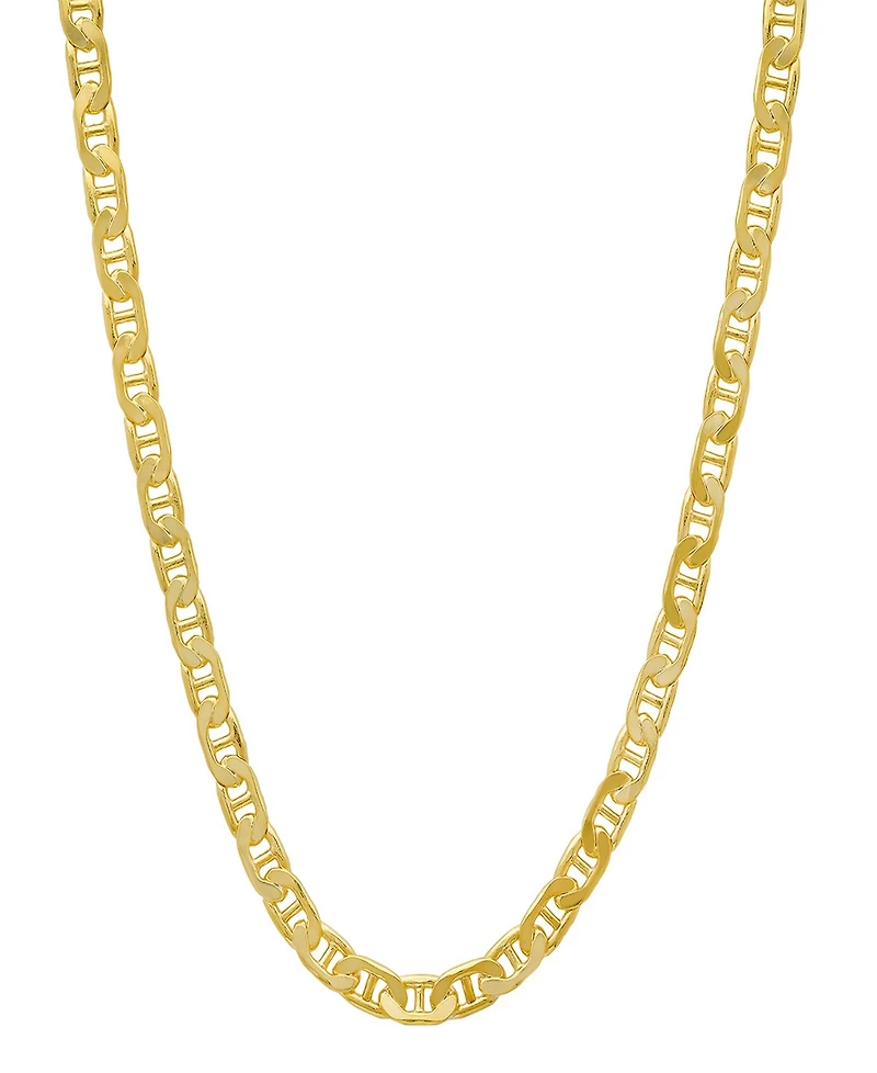 Steeltime Unisex 14K Gold Plated Mariner Superflat Necklace