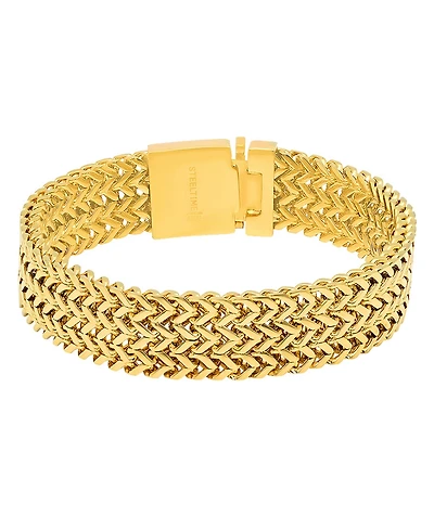 Steeltime Men's 18K Gold-Plated Stainless-Steel Bracelet