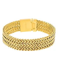 Steeltime Men's 18K Gold-Plated Stainless-Steel Bracelet