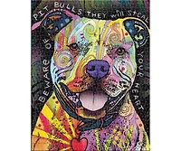 Dean Russo Beware Pit Bull 500 Piece Jigsaw Puzzle