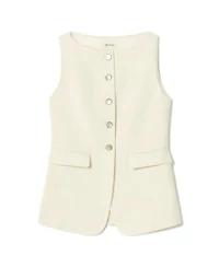 Lilysilk Women's Sleeveless Button Up Silk Vest