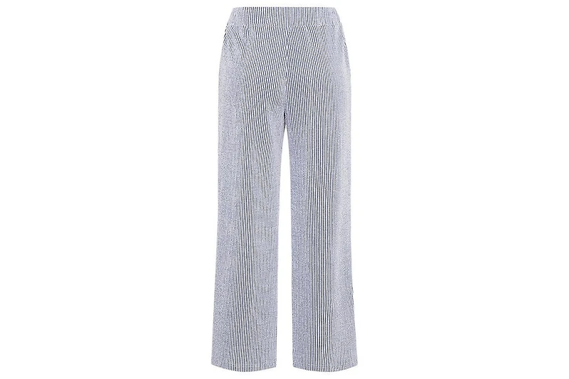 Olsen Women's Anna Fit Wide Leg Seersucker Pant