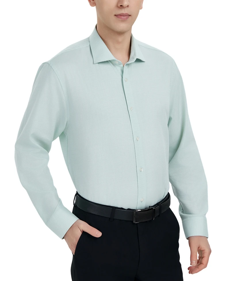 Perry Ellis Portfolio Men's King Micro-Pattern Dress Shirt