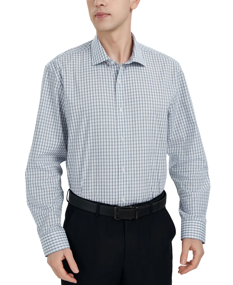 Perry Ellis Men's Shadow Plaid Dress Shirt