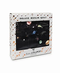 Loulou Lollipop Baby Planet Print Quilt