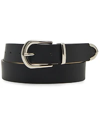 Steve Madden 1.18" Faux-Leather Belts, Set of 2