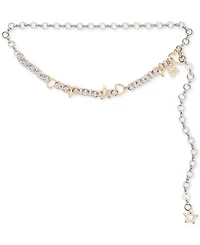 Steve Madden Heart & Star Ring Chain Belt
