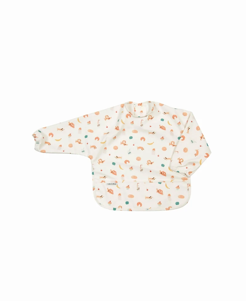 Loulou Lollipop Baby Long Sleeve Bib Learning Utensil Set