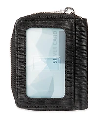 Calvin Klein Men's Rfid Textured Leather Gusset Card Case Wallet