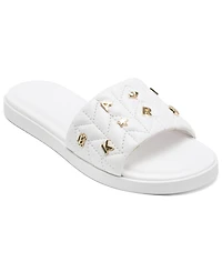 Karl Lagerfeld Paris Women's Carenza Studded Slide Sandals