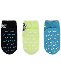 Nike Baby Boy Rhythm Rush Gripper Socks, 3 Pack