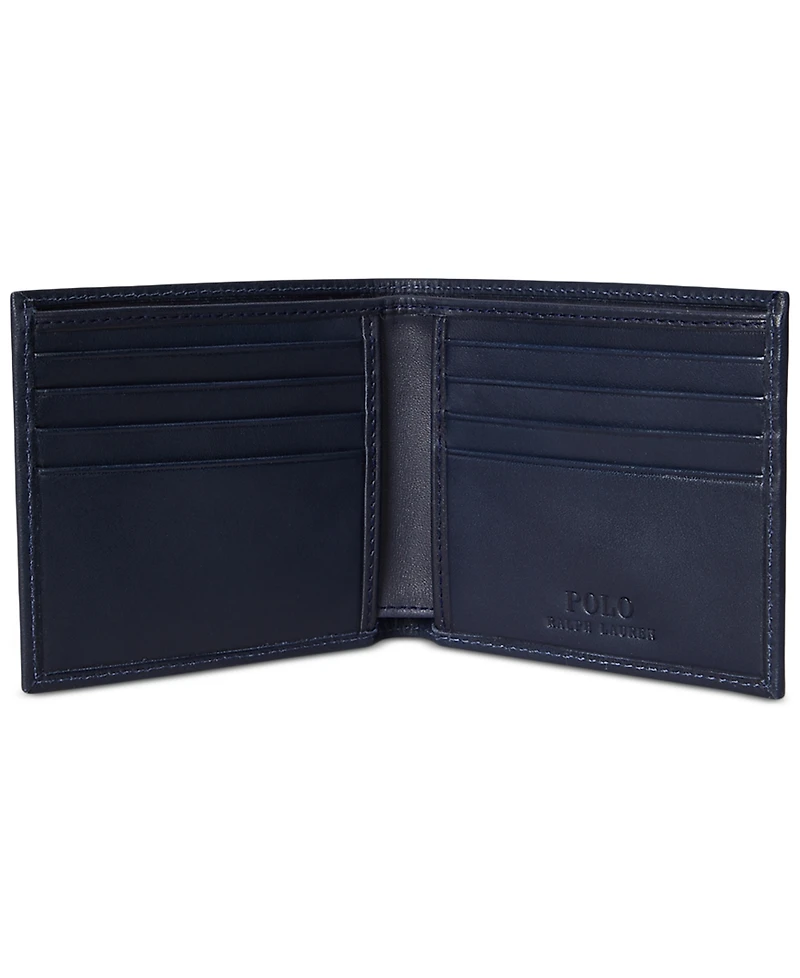 Polo Ralph Lauren Men's Polo Bear Leather Billfold Wallet